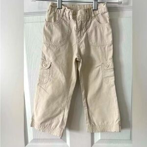 Old‎ Navy Khaki Casual Cargo Pants with Elastic Waistband Size 3T